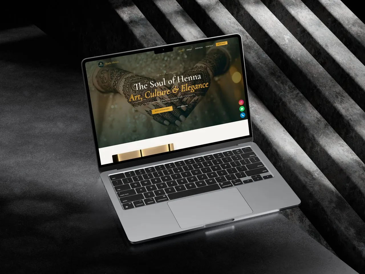 Rouhi Henna — Beauty · Web project by R3 Media Studio